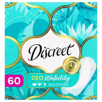 Прокладки ежедневные Discreet Deo Waterlily мультиформ 60шт - купить, цены на КОСМОС - фото 1
