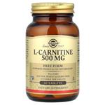 L-карнитин (L-Carnitine), Solgar, 500 мг, 60 таблеток