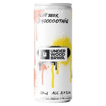 Пиво Under Wood BRWR. Smoooothie світле 0,33л ж/б - купити, ціни на Grono - фото 1