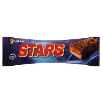 Батончик Vale Stars с нугой и карамелью в шоколадной глазури 50г - купить, цены на Эпицентр FOOD - фото 1