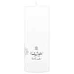 Candy Light White Cylinder Candle 6x15cm