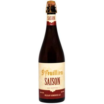 Пиво St-Feuillien Saison світле нефільтроване 6,5% 0,75л - купити, ціни на WINETIME - фото 1