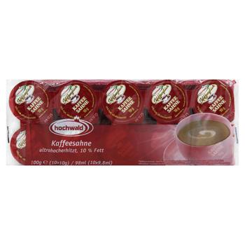 Вершки Hoshwald для кави порційні 10% 10шт*10г