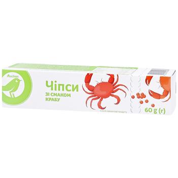Auchan Chips with Crab Flavor 60g