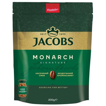 Кофе растворимый Jacobs Monarch 200г - купить, цены на Cупермаркет "Харьков" - фото 1