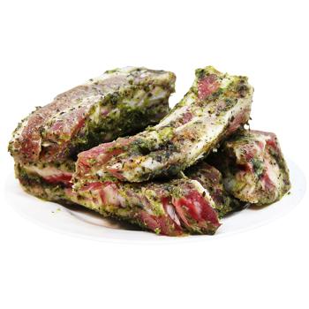 Ребро свиное Auchan гриль в маринаде Французский сад в маринаде - купить, цены на Auchan - фото 1