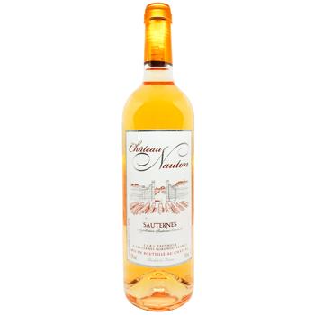 Вино Chateau Nauton Sauternes белое сладкое 13% 0,75л