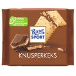 Шоколад молочний Ritter Sport з начинкою з вершкового печива 100г