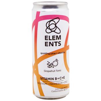 Напиток газированный Elements со вкусом грейпфрута и тоника 0,33л - купить, цены на За Раз - фото 1