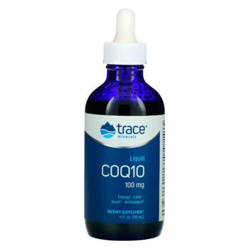 Коэнзим Q10 (убихинол), Liquid CoQ10, Trace Minerals Research, вкус мандарина, 100 мг, 118 мл - купить, цены на Biotus - фото 1