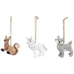 Actuel Squirrel/Wolf/Lynx Pendant 7-8cm in assortment