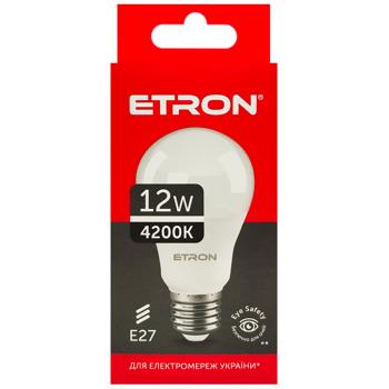 Etron LED Bulb A65 12W E27 4200K - buy, prices for Supermarket "Kharkiv" - photo 2