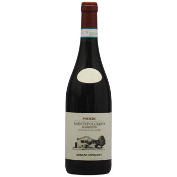 Вино Umani Ronchi Podere Montepulciano D'abruzzo красное сухое 13% 0,75л - купить, цены на Эпицентр FOOD - фото 1