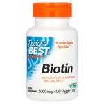 Биотин, Doctor's Best, 5000 мкг, 120 капсул