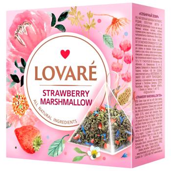 Lovare Strawberry Marshmallow Green Tea 2g*15pcs - buy, prices for COSMOS - photo 1