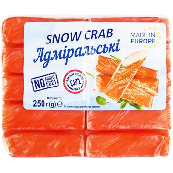 Snow Crab Admiral's Chilled Crab Sticks 250g - buy, prices for COSMOS - photo 1