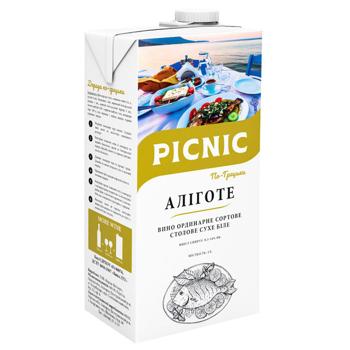 Вино PICNIC Прімо Аліготе біле сухе, алк. 9-13%, л - купити, ціни на Чудо Маркет - фото 1