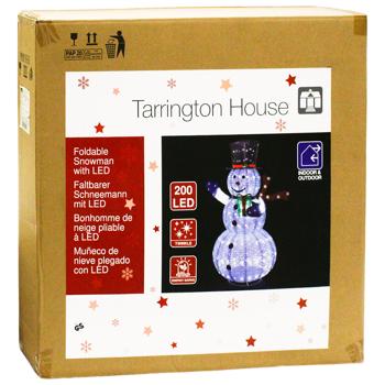 Tarrington House Foldable Snowman Figurine 200LED 180cm - buy, prices for - photo 3