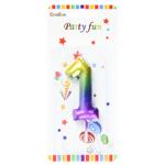 Party Fun Colored Number 1 Cake Candle