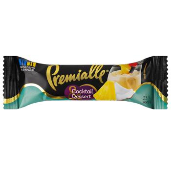 Сырок глазированный Premialle Cocktail&Dessert Кокос-ананас з ароматом коктейль Пина колада 23% 36г - купить, цены на Идеал - фото 1