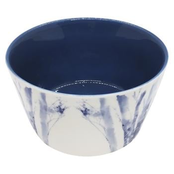 Blue Wood Ceramic Salad Bowl - buy, prices for COSMOS - photo 2