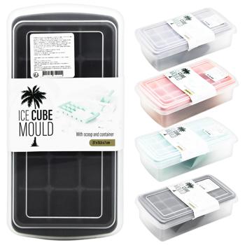 Ice Cube Tray with Container and Spoon 270x135x75mm