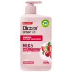 Dicora Urban Fit Nourishing Strawberry and Milk Shower Gel with Vitamin B 825ml
