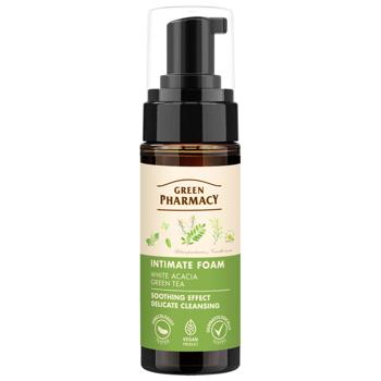 Пенка для интимной гигиены Green Pharmacy Зеленый чай 150мл - купить, цены на МегаМаркет - фото 1
