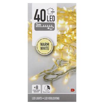 Koopman Outdoor Electric Garland 40 LED 6m Warm White - buy, prices for NOVUS - photo 2