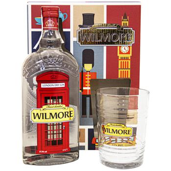 Джин Wilmore London Dry Gin 37,5% 0,7л и стакан - купить, цены на Auchan - фото 2