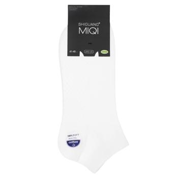 Носки мужские MIQI короткие р.41-45 белый - купить, цены на NOVUS - фото 1