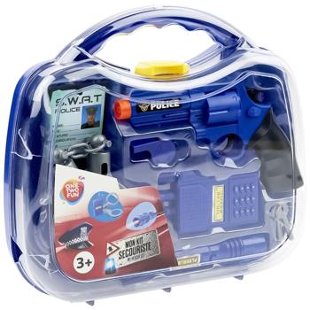 One Two Fun Police Play Set with Flashlight 7pcs