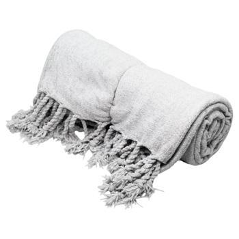 Ardesto Chenille Light Gray Plaid 140*190cm - buy, prices for MegaMarket - photo 1