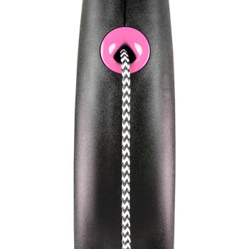 Flexi Black Design Roulette Leash with Cord XS Up to 8kg 3m Black/Pink - buy, prices for - photo 3