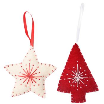 Actuel Star/Christmas Tree Pendant 12-13.6cm in assortment - buy, prices for - photo 1