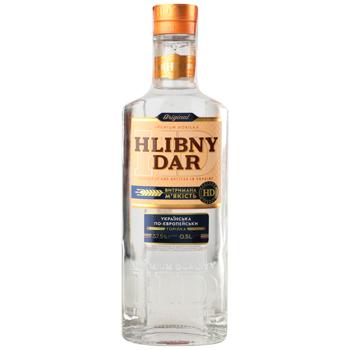 Hlibny Dar Ukrainian European Vodka 37.5% 0.5l - buy, prices for EKO Market - photo 1