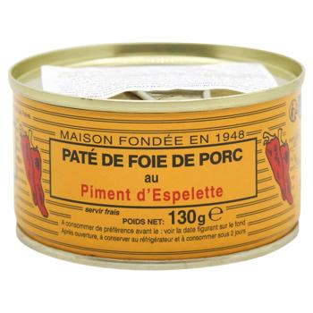 Паштет Lou Gascoun из свиной печени c перцем Эспелет 130г - купить, цены на NOVUS - фото 1