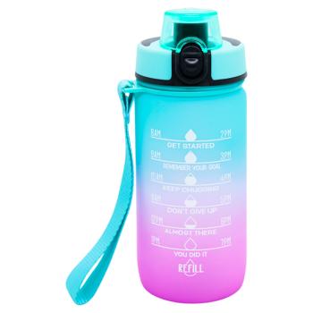 Zed Colored Water Bottle with Measuring Scale 20.5x7cm in Assortment - buy, prices for - photo 3