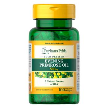 Puritan's Pride Evening Primrose Oil 500mg 100 softgels - buy, prices for Biotus - photo 1