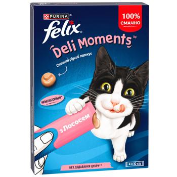 Felix Deli Moments Additional Feed with Salmon for Adult and Senior Cats 40g - buy, prices for MasterZoo - photo 2