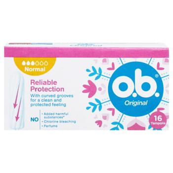 O.B.® Original Normal Tampons 16pcs - buy, prices for COSMOS - photo 3