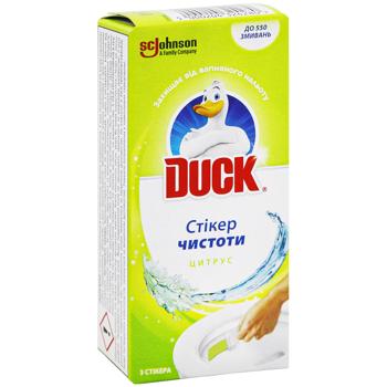 Duck Citrus Toilet Cleanliness Sticker 3pcs - buy, prices for - photo 3