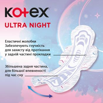 Прокладки гігієнічні Кotex Ultra Night 7шт - купити, ціни на ЕКО Маркет - фото 6