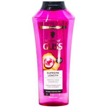 Шампунь Gliss Kur Supreme Length для длинных волос склонных к повреждениям и жирности 400мл