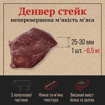 Шейно-лопаточная часть говяжья Skott Smeat Denver Steak охлажденная ~500г - купить, цены на МегаМаркет - фото 3