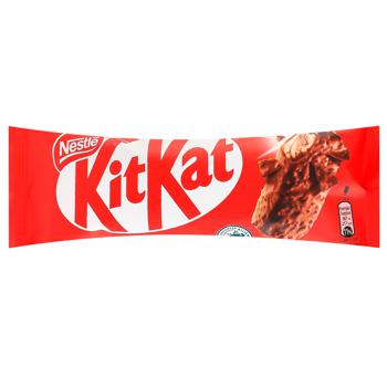 Морозиво NESTLE® KITKAT® зі смаком шоколаду та вафель у шоколадно молочній глазурі 62г - купити, ціни на Восторг - фото 1