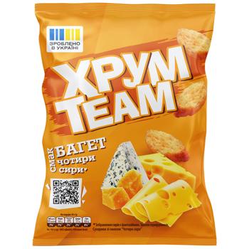 Сухарики Хрусteam Багет со вкусом четыре сыра 60г - купить, цены на Grono - фото 4