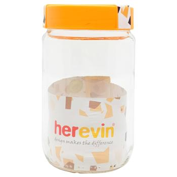 Банка Herevin стеклянная 660мл - купить, цены на КОСМОС - фото 1