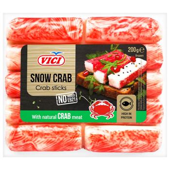 Крабовые палочки Vici с мясом натурального краба замороженные 200г - купить, цены на MasterZoo - фото 1