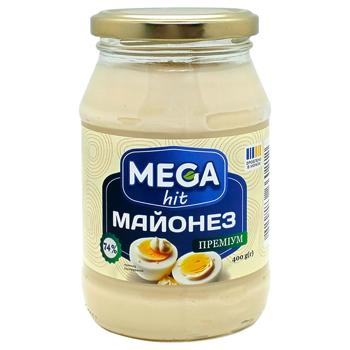 Mega Hit Premium Mayonnaise 74% 400g - buy, prices for Chudo Market - photo 1